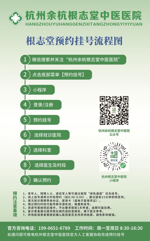 杭州余杭根志堂中医医院--杭州余杭根志堂张继伟医生怎么挂号